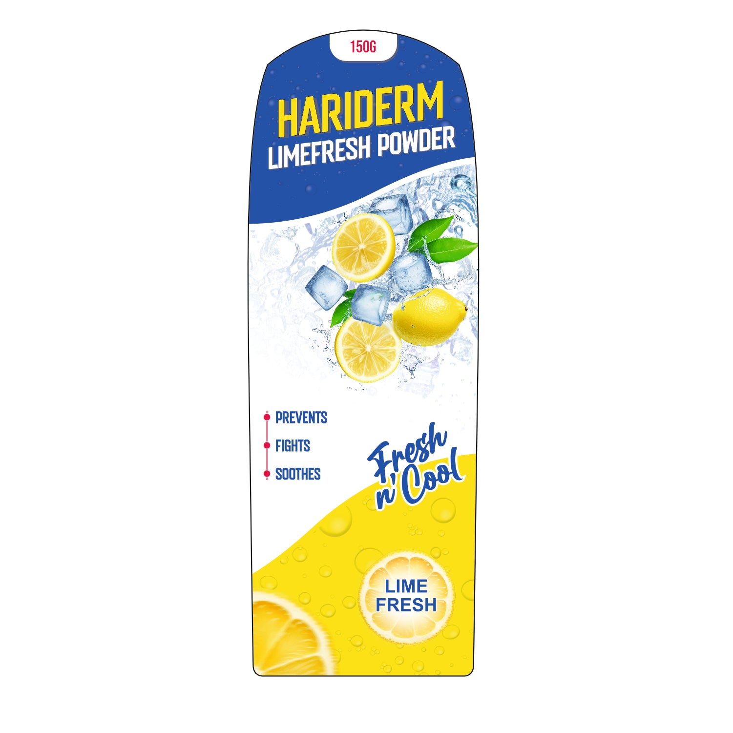 Hariderm Limefresh Powder 150g | Cooling Lime Body Powder (2 pcs)