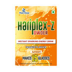 Buy Harissa Hairplex-Z Orange Flavour Energy Drink Powder 525g. Instant glucose beverage mix for quick energy, refreshing taste & hydration. Makes 15 glasses.