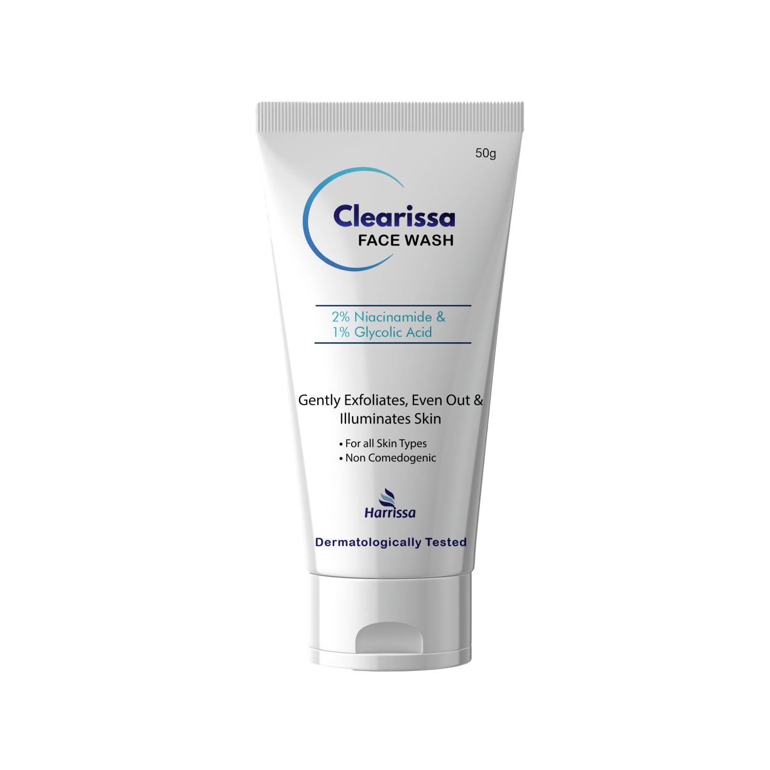 Clearissa Face Wash 50g | 2% Niacinamide & 1% Glycolic Acid Face Cleanser For Glowing Skin