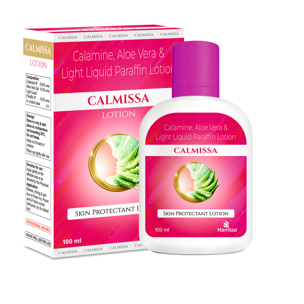 CALMISSA Lotion with Calamine & Aloe Vera for Dry & Irritated Skin | 100ml (2pcs)