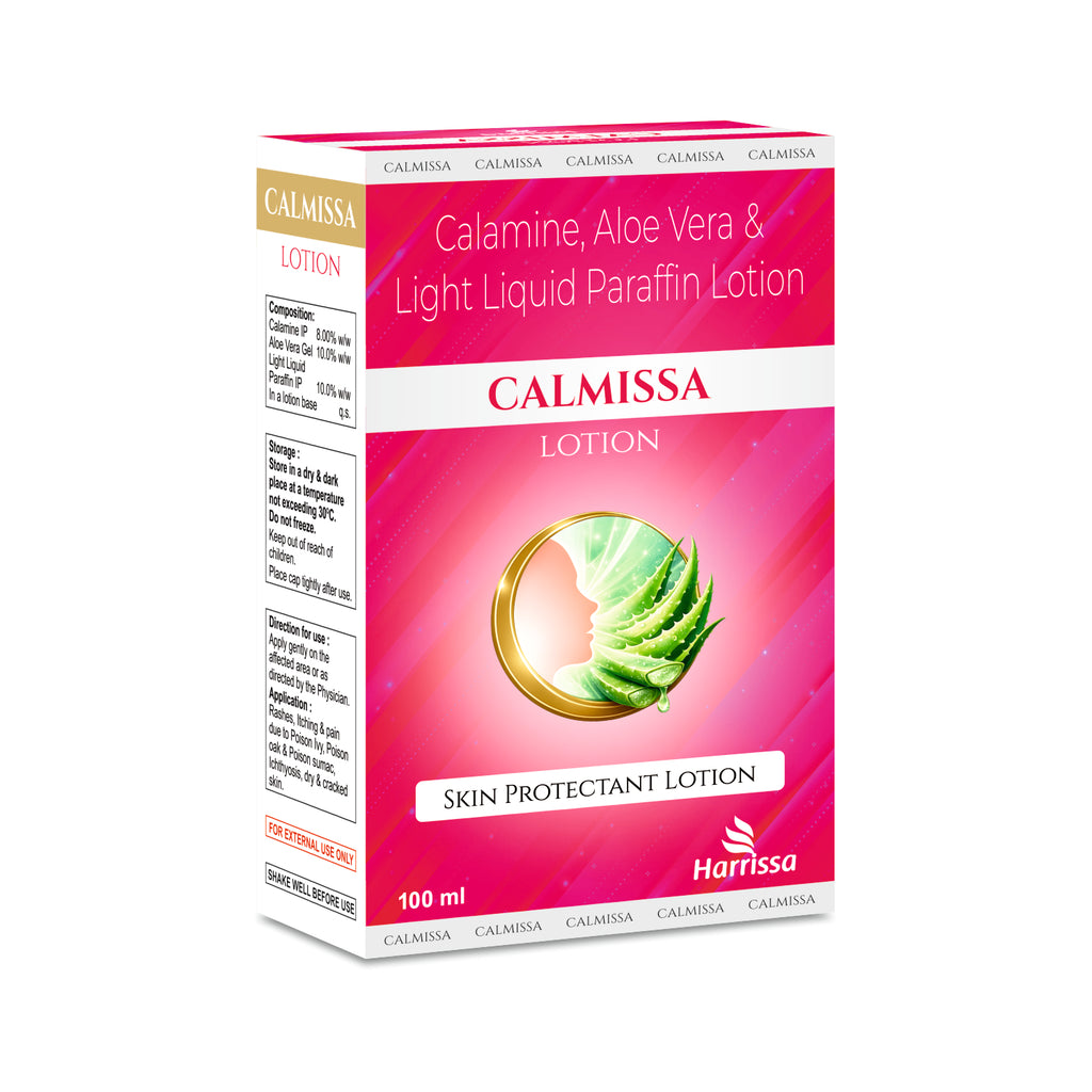 CALMISSA Lotion with Calamine & Aloe Vera for Dry & Irritated Skin | 100ml (2pcs)
