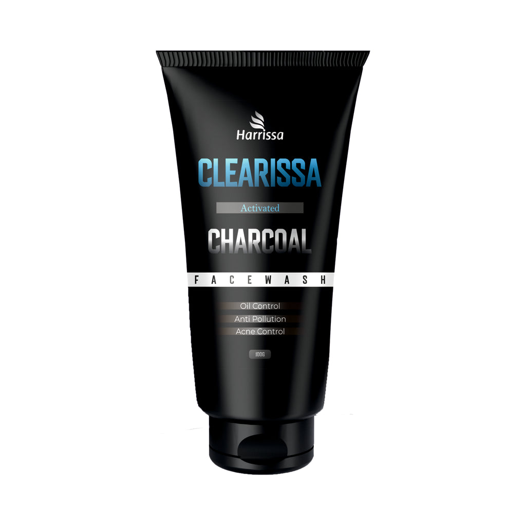 Clearissa Charcoal Face Wash 100g | Deep Cleansing & Oil Control Face Cleanser